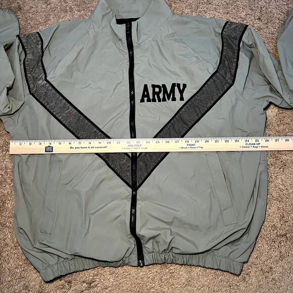 Army Windbreaker Jacket IPFU Medium Regular SKILCRAFT Physical Fitness Full Zip - Picture 4 of 5